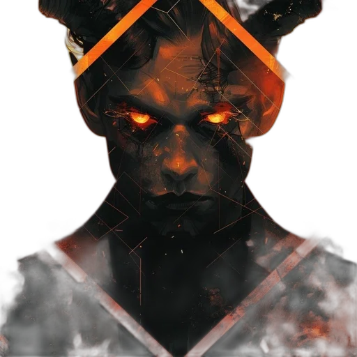 face, mask, crown, cyberpunk transparent PNG cut-out