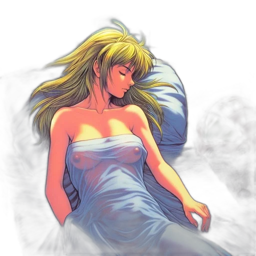 dress, anime, pixel art, photorealistic transparent PNG cut-out