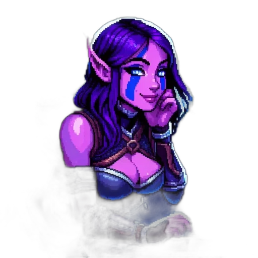staff, face, fantasy art, pixel art transparent PNG cut-out