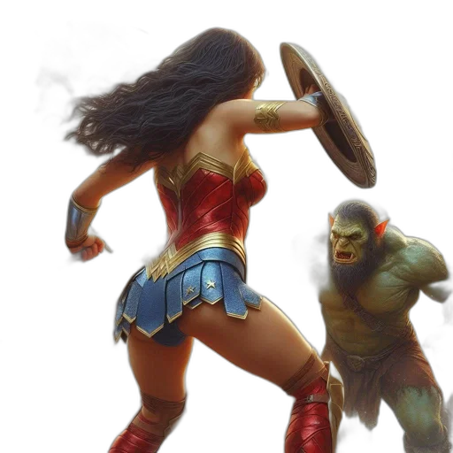 comic book art, concept art, fantasy art, woman transparent PNG cut-out