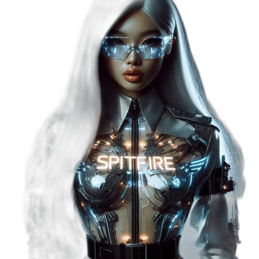 robot, dress, cyberpunk, concept art transparent PNG cut-out