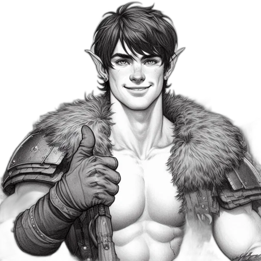 fantasy art, concept art, comic book art, photorealistic transparent PNG cut-out