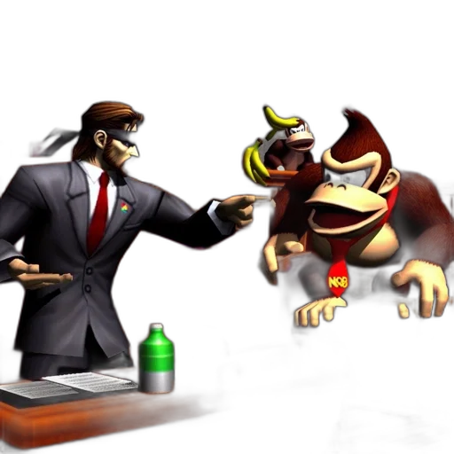 concept art, 3d render, humorous, courtroom transparent PNG cut-out