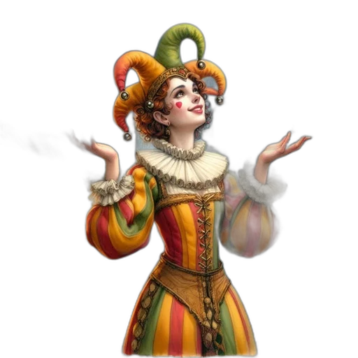 staff, crown, dress, hat transparent PNG cut-out
