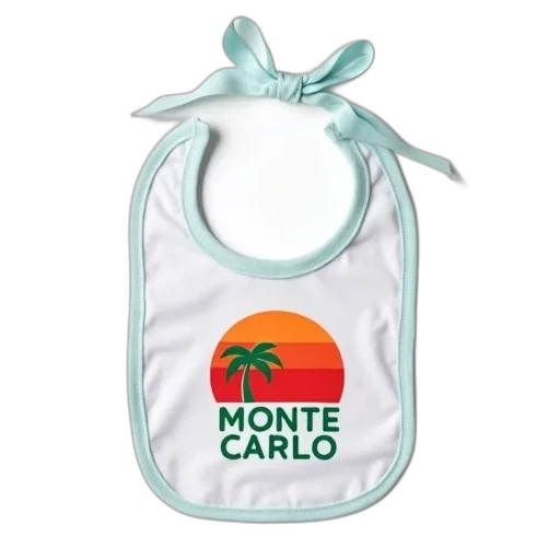 white, baby, bib, colorful transparent PNG cut-out