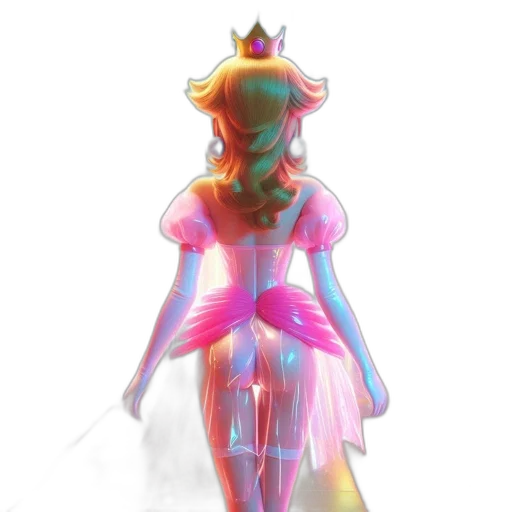 dress, crown, robot, staff transparent PNG cut-out