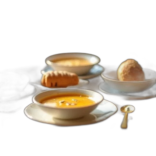 food, 3d render, photorealistic, dollhouse transparent PNG cut-out