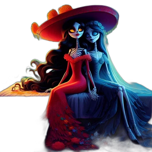 dress, mask, hat, fantasy art transparent PNG cut-out
