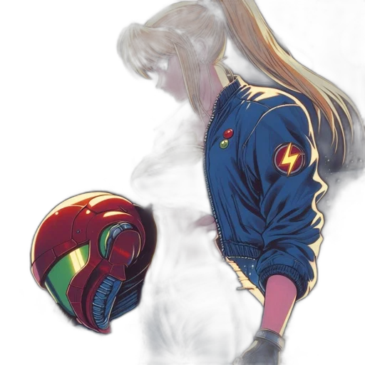 jacket, mask, weapon, robot transparent PNG cut-out