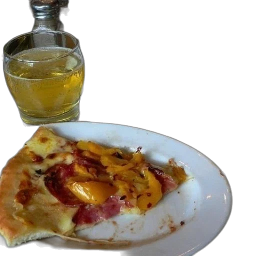 food, slice, pizza, ham transparent PNG cut-out