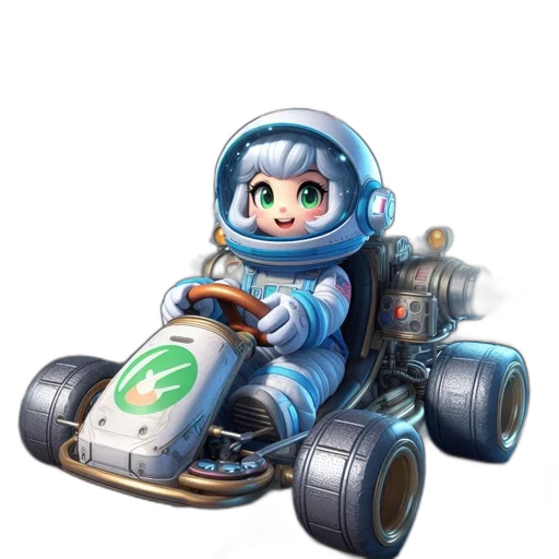 robot, car, concept art, 3d render transparent PNG cut-out