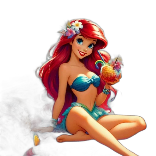fantasy art, concept art, cartoon, photorealistic transparent PNG cut-out