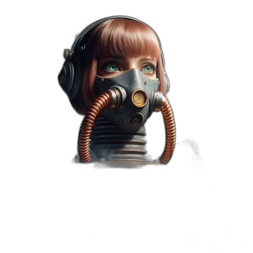 robot, mask, creature, face transparent PNG cut-out