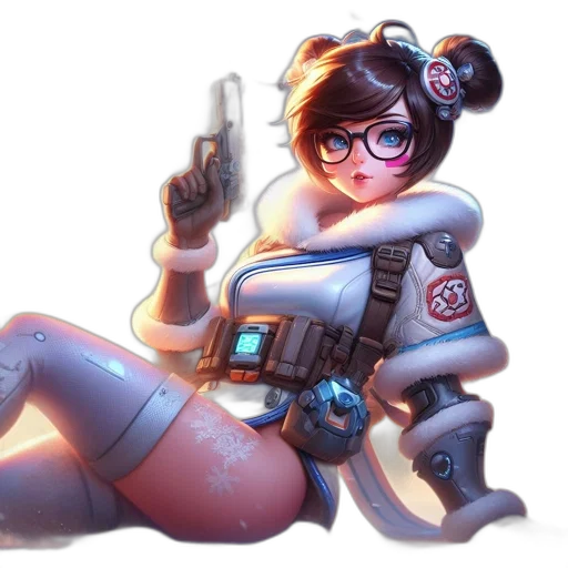 weapon, robot, staff, jacket transparent PNG cut-out