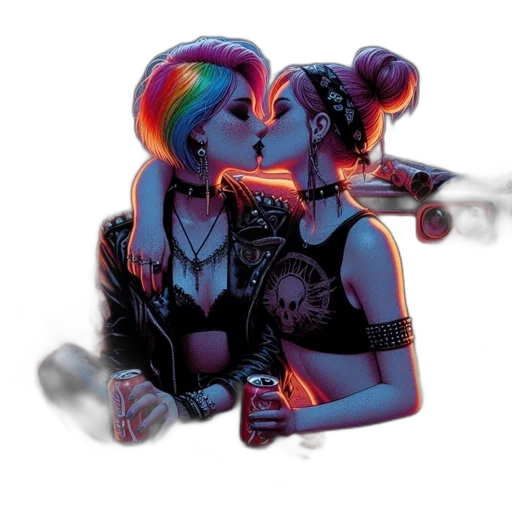 jewelry, cyberpunk, concept art, comic book art transparent PNG cut-out