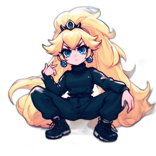 staff, jacket, hair, dress transparent PNG cut-out