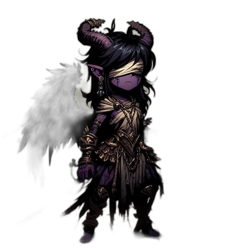 mask, dragon, staff, weapon transparent PNG cut-out
