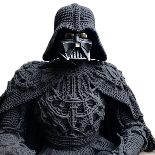 mask, jacket, 3d render, concept art transparent PNG cut-out