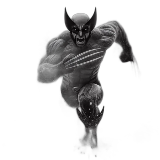 creature, animal, mask, comic book art transparent PNG cut-out