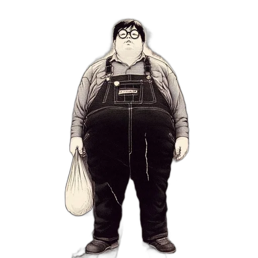 jacket, staff, creature, animal transparent PNG cut-out