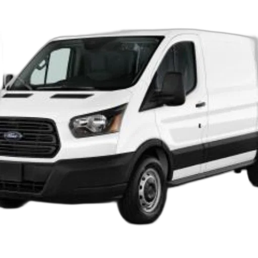 car, white, ford, transit transparent PNG cut-out