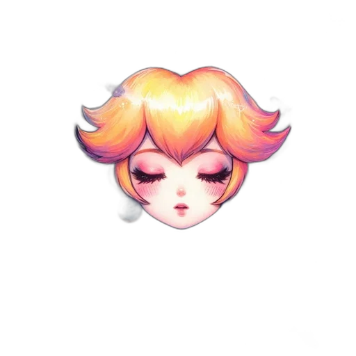 hair, crown, staff, face transparent PNG cut-out