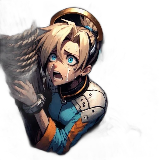 weapon, staff, robot, face transparent PNG cut-out