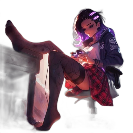 jacket, dress, weapon, shoes transparent PNG cut-out
