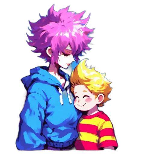 jacket, pixel art, anime, watercolor transparent PNG cut-out