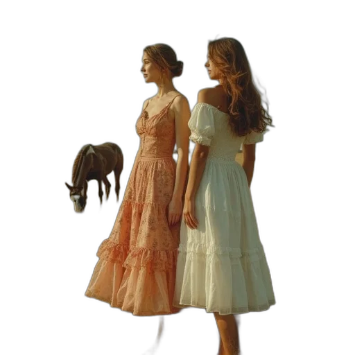 dress, staff, jewelry, umbrella transparent PNG cut-out