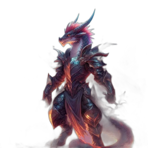 dragon, staff, creature, sword transparent PNG cut-out