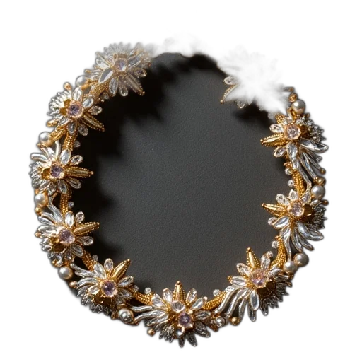 crown, jewelry, hair, flower transparent PNG cut-out