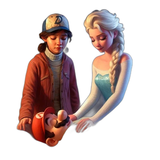 hat, staff, concept art, 3d render transparent PNG cut-out