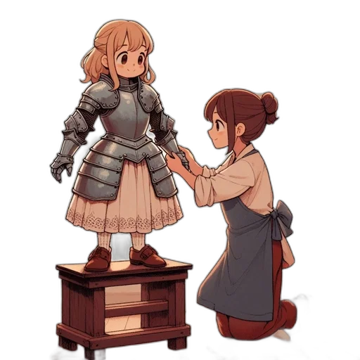 dress, sword, weapon, crown transparent PNG cut-out