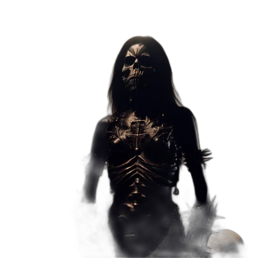 mask, creature, dress, sword transparent PNG cut-out