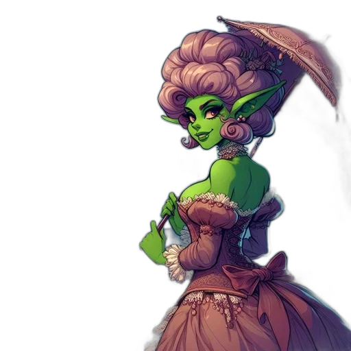 dress, staff, concept art, fantasy art transparent PNG cut-out