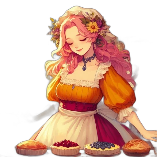 food, dress, pixel art, fantasy art transparent PNG cut-out