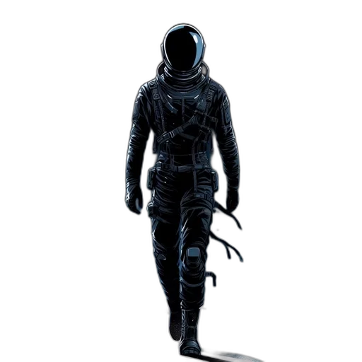robot, mask, jacket, creature transparent PNG cut-out