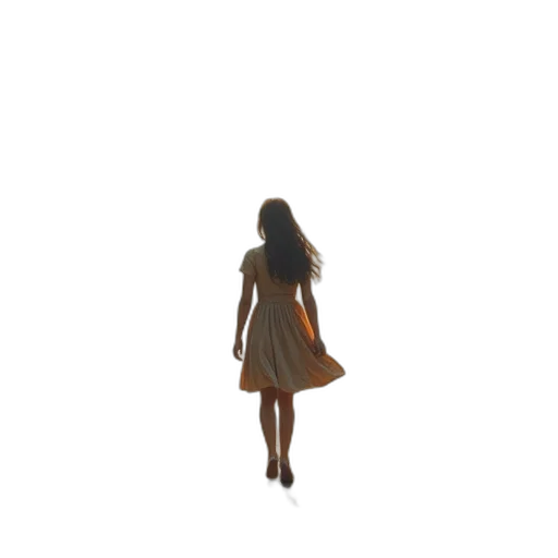 dress, hair, shoes, robot transparent PNG cut-out