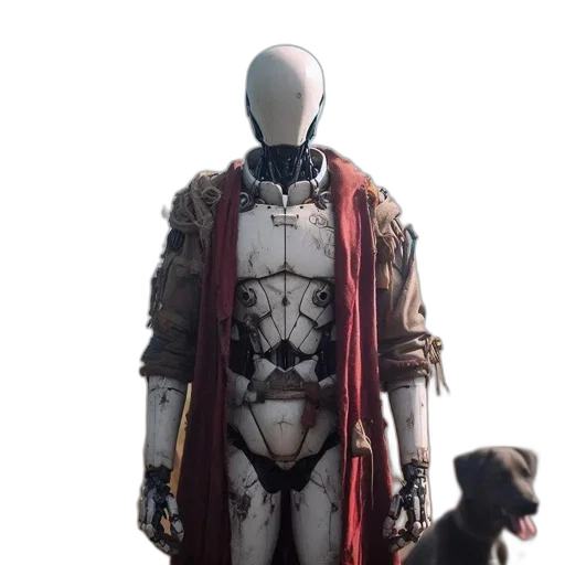 robot, animal, creature, jacket transparent PNG cut-out