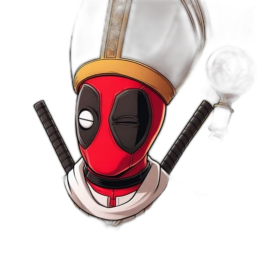 mask, staff, concept art, 3d render transparent PNG cut-out