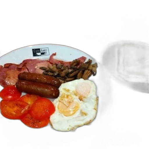 food, photorealistic, 3d render, plate transparent PNG cut-out