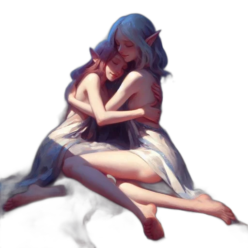 dress, concept art, watercolor, fantasy art transparent PNG cut-out