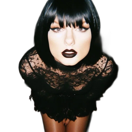 hair, face, dress, mask transparent PNG cut-out