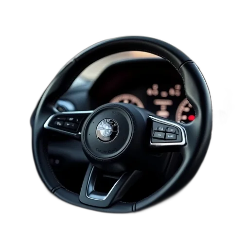 car, 3d render, photorealistic, steering transparent PNG cut-out
