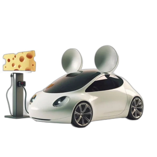 car, robot, food, 3d render transparent PNG cut-out