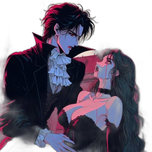 concept art, anime, fantasy art, watercolor transparent PNG cut-out