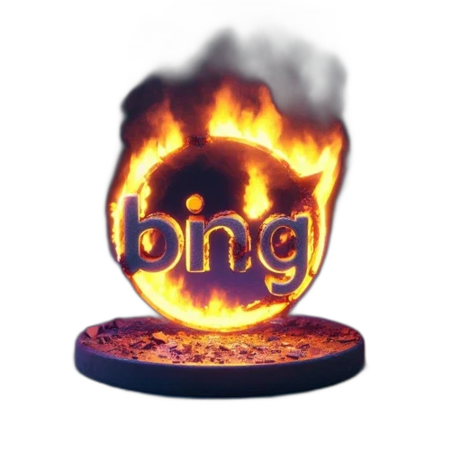 staff, 3d render, concept art, fiery transparent PNG cut-out