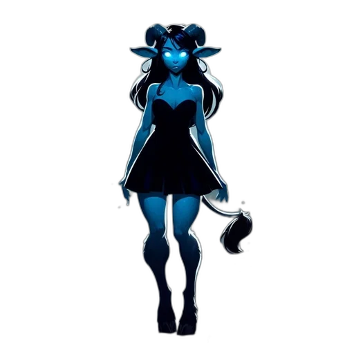 dress, staff, creature, animal transparent PNG cut-out