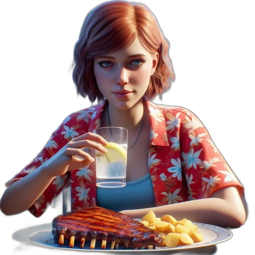food, robot, dress, face transparent PNG cut-out